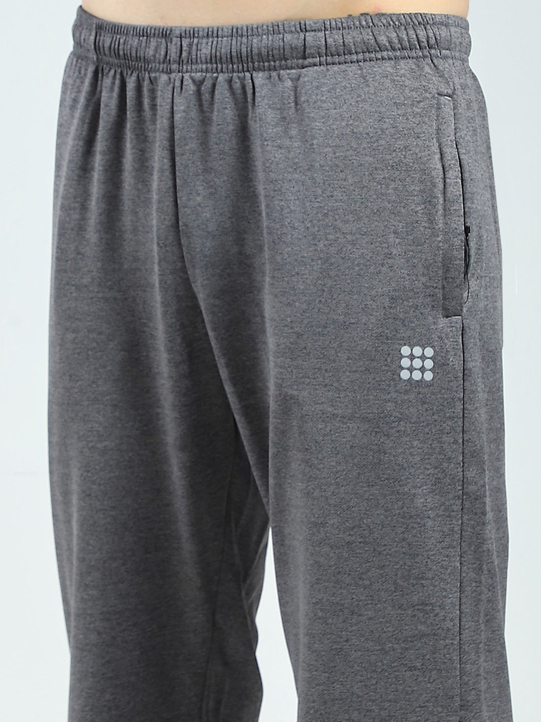 Rock.it Men Charcoal Solid Regular Fit Lower