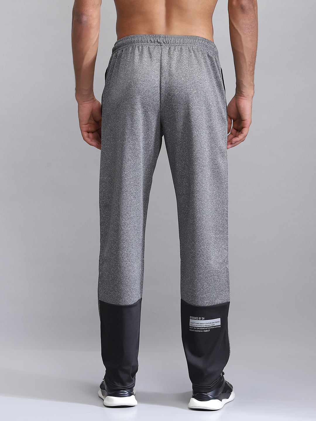 Rock.it Men Grey Solid Regular Fit Lower
