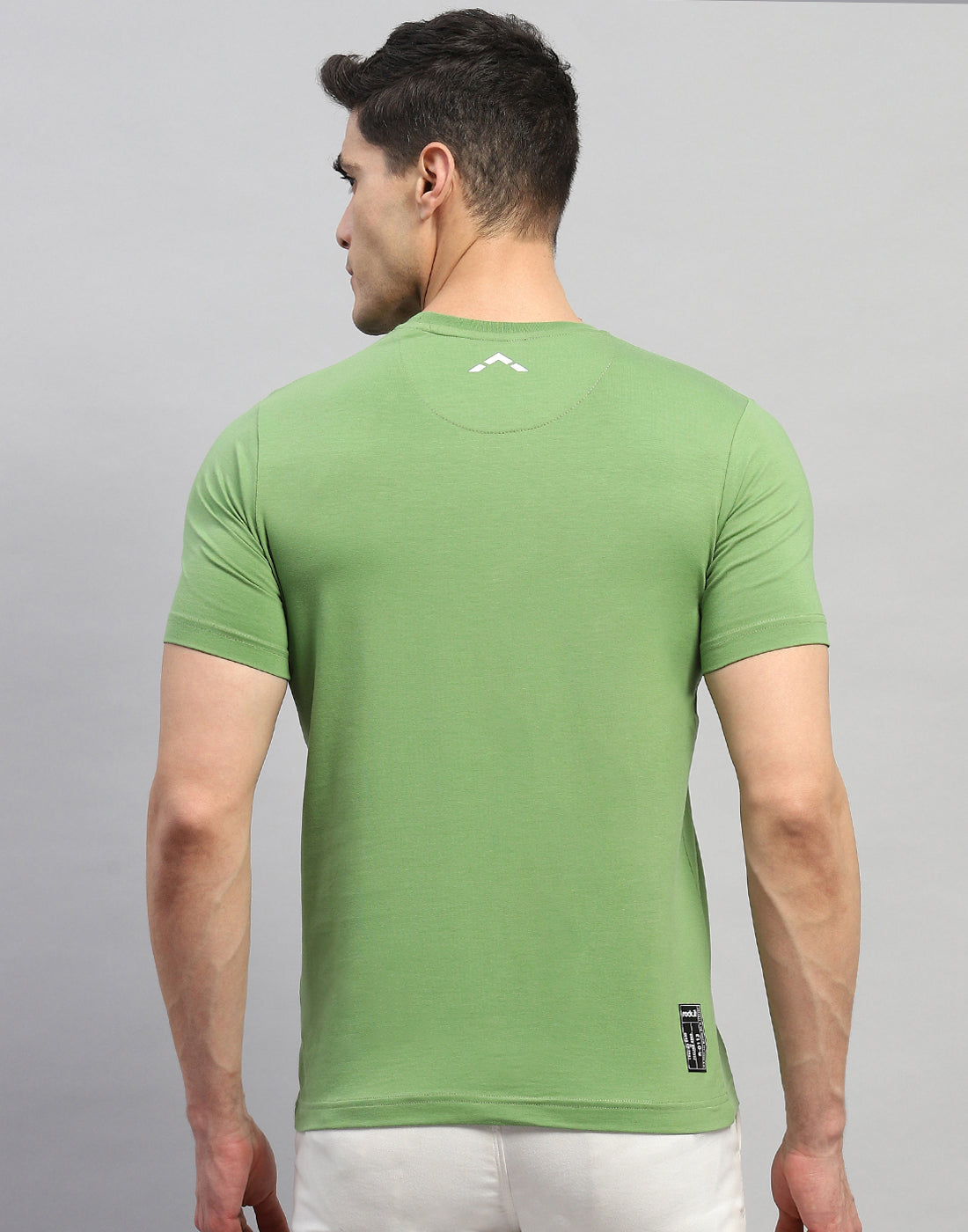 Rock.it Men Green Solid Round Neck Half Sleeve T-Shirt