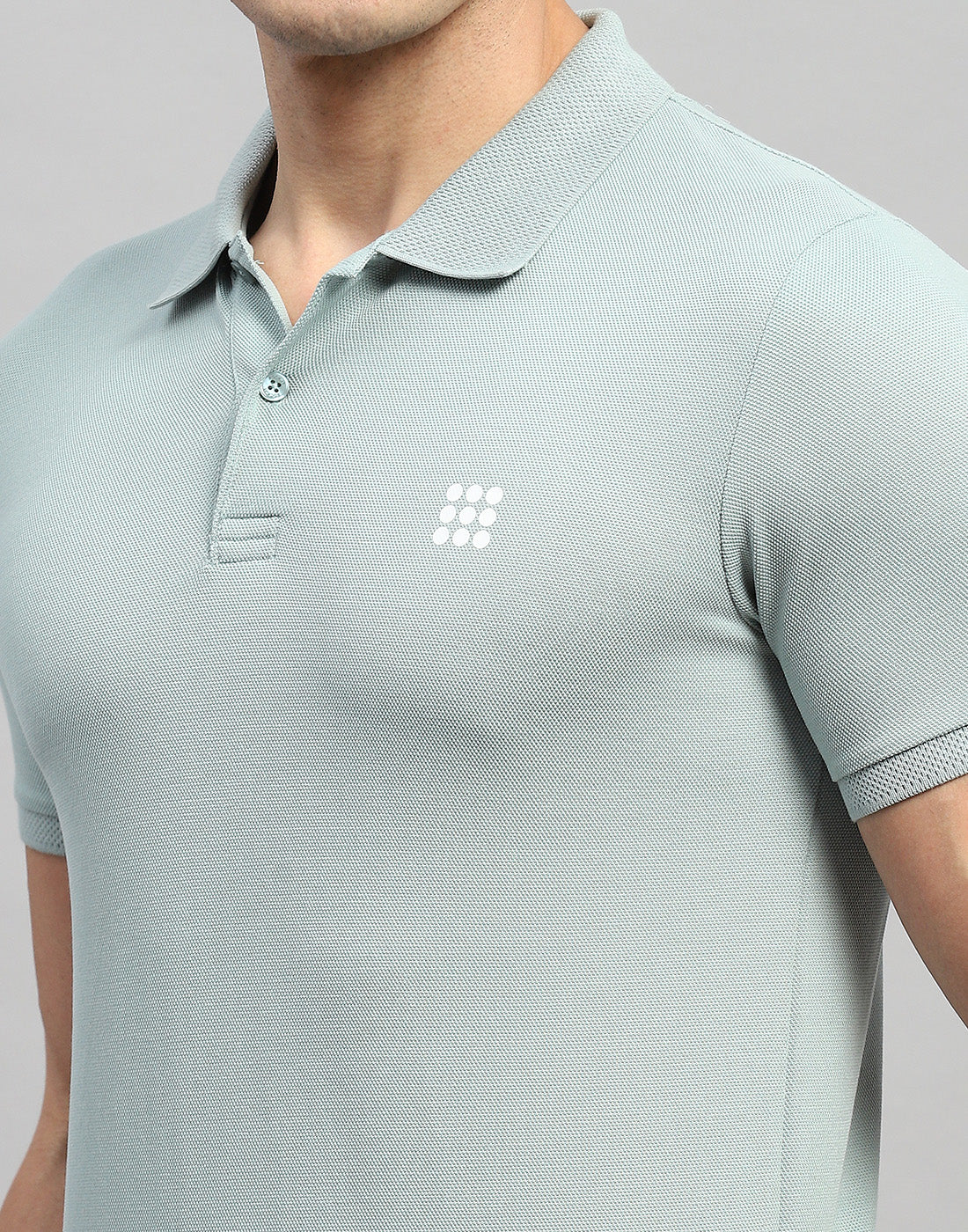 Rock.it Men Blue Solid Polo Collar Half Sleeve T-Shirt