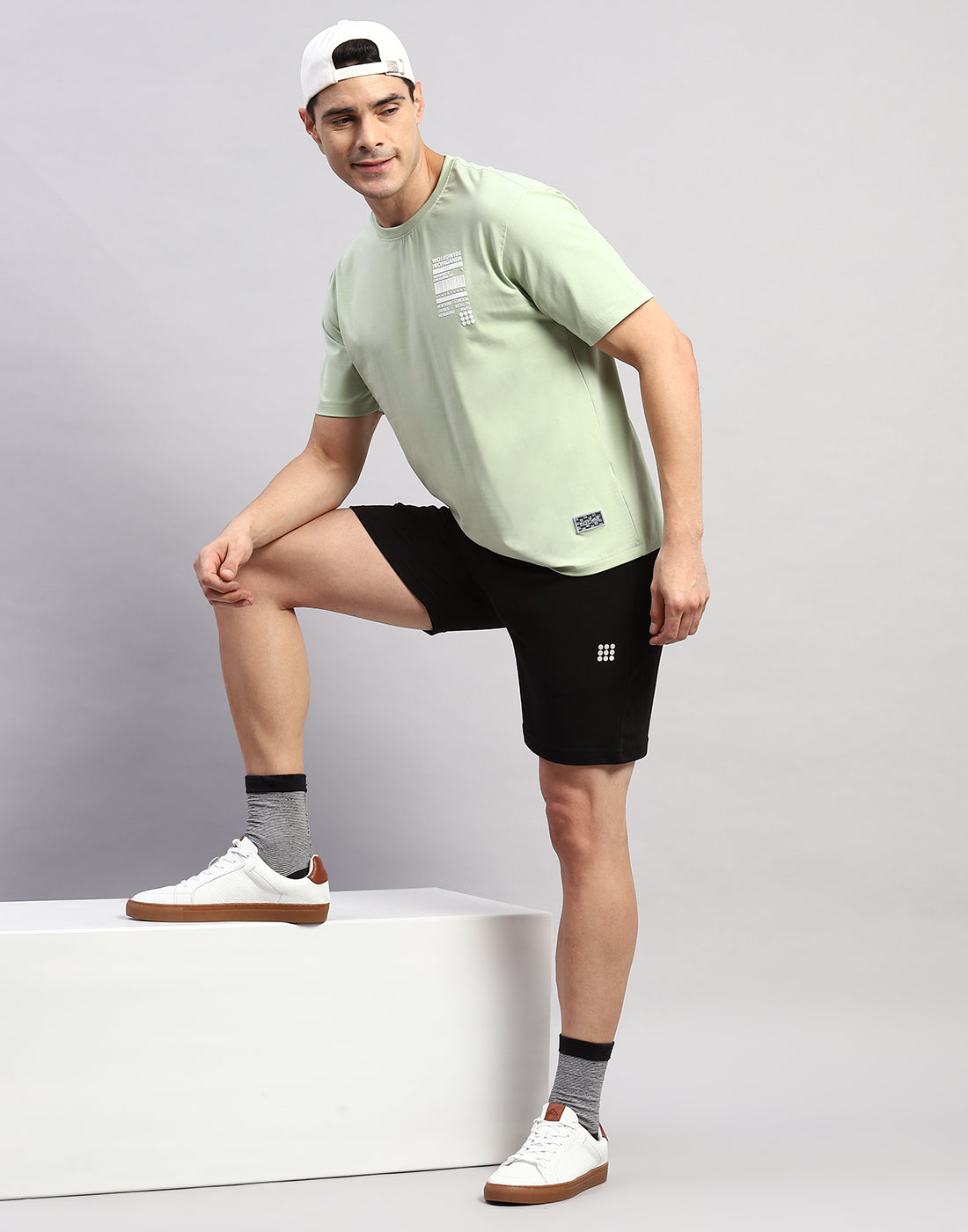 Rock.it Men Green Printed Round Neck Half Sleeve T-Shirt