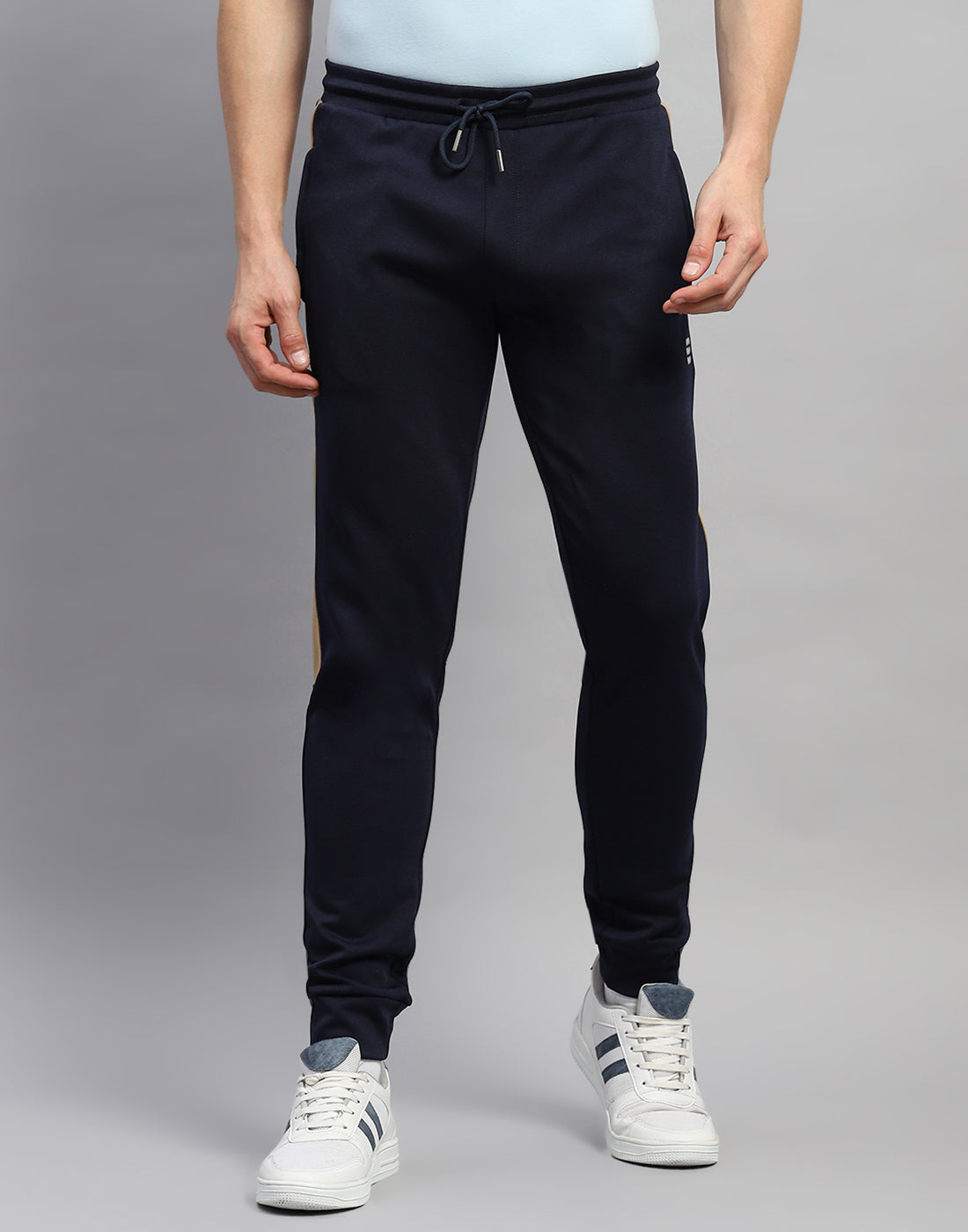 Rock.it Men Navy Blue Solid Regular Fit Jogger