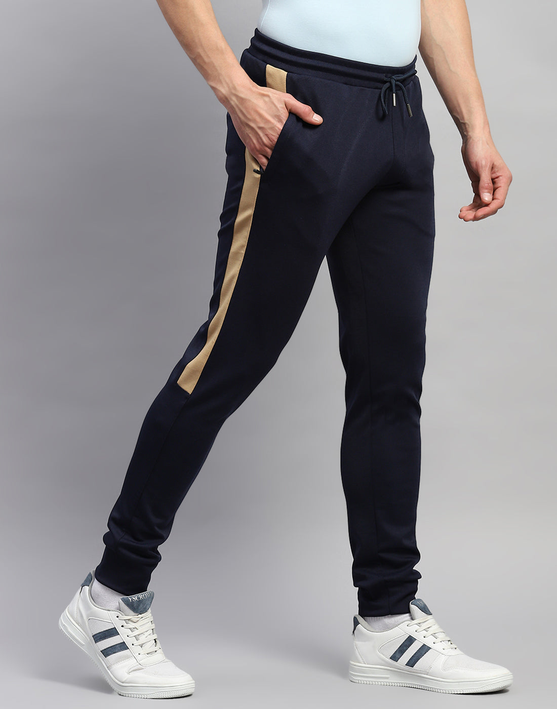 Rock.it Men Navy Blue Solid Regular Fit Jogger