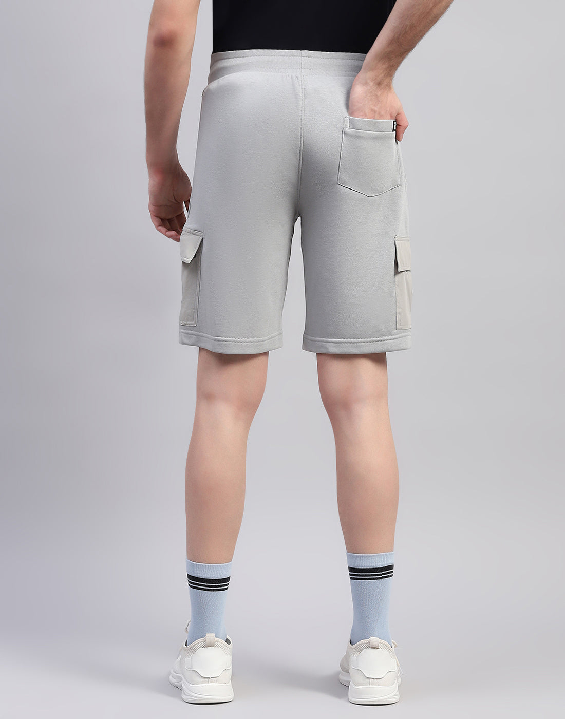 Rock.it Men Grey Solid Regular Fit Short