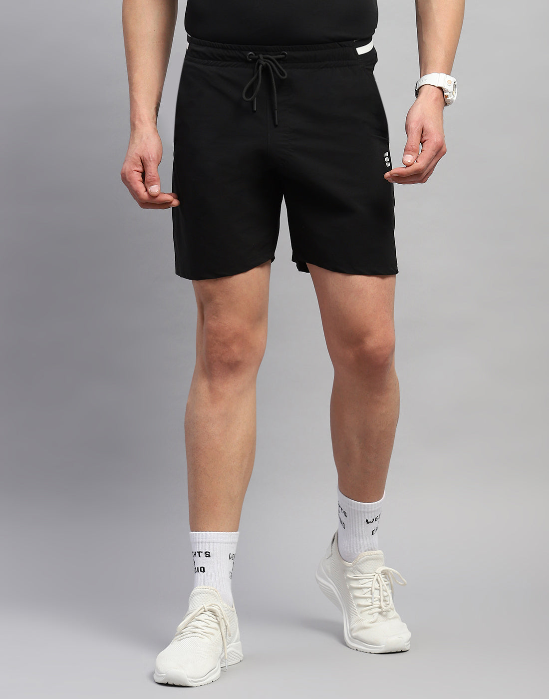 Rock.it Men Black Solid Regular Fit Short