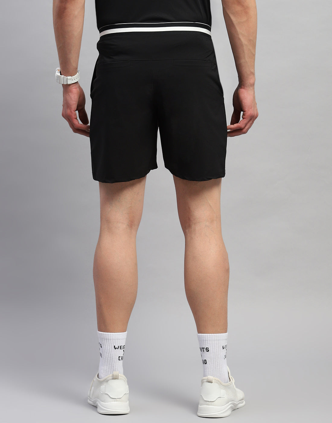 Rock.it Men Black Solid Regular Fit Short