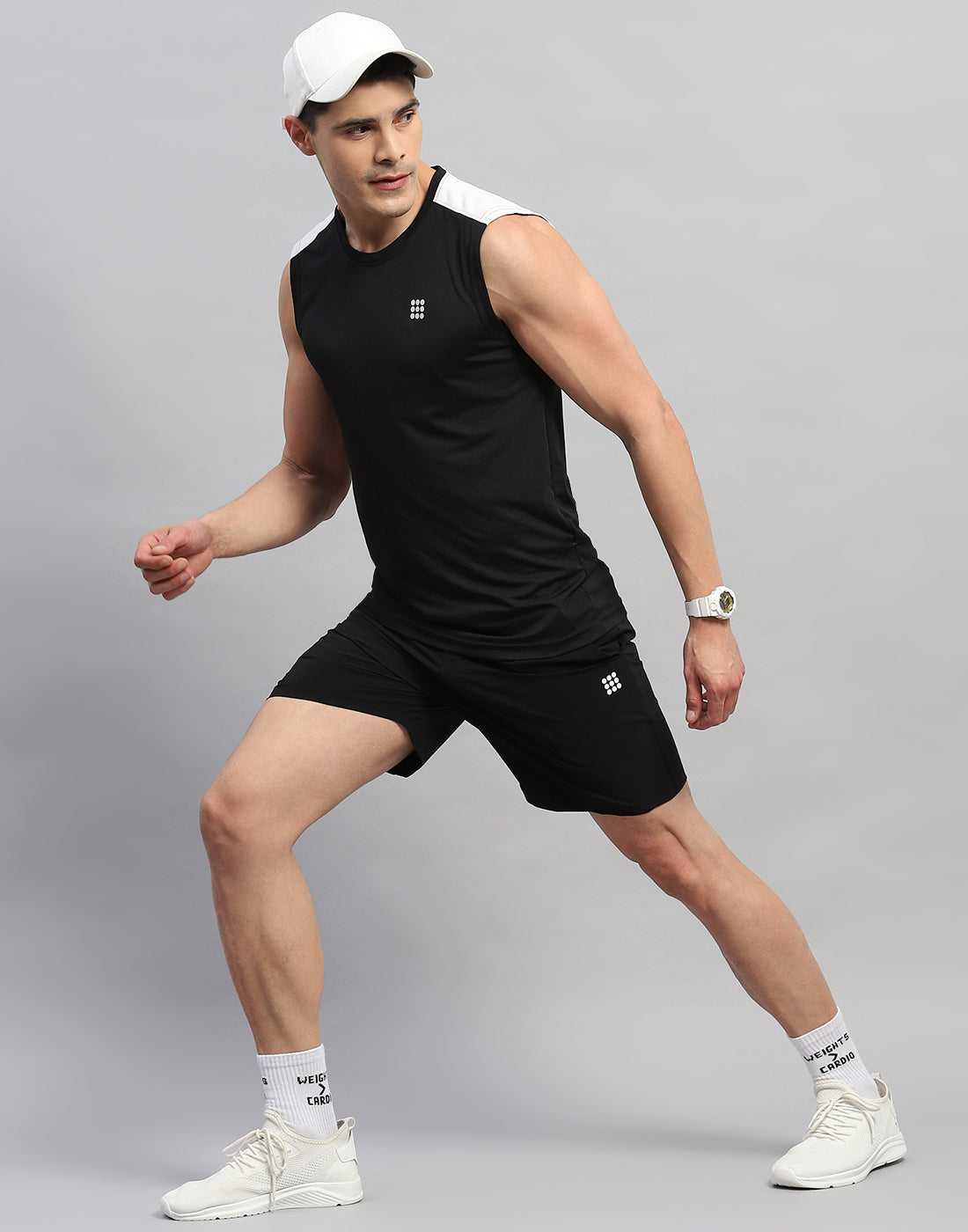 Rock.it Men Black Solid Regular Fit Short