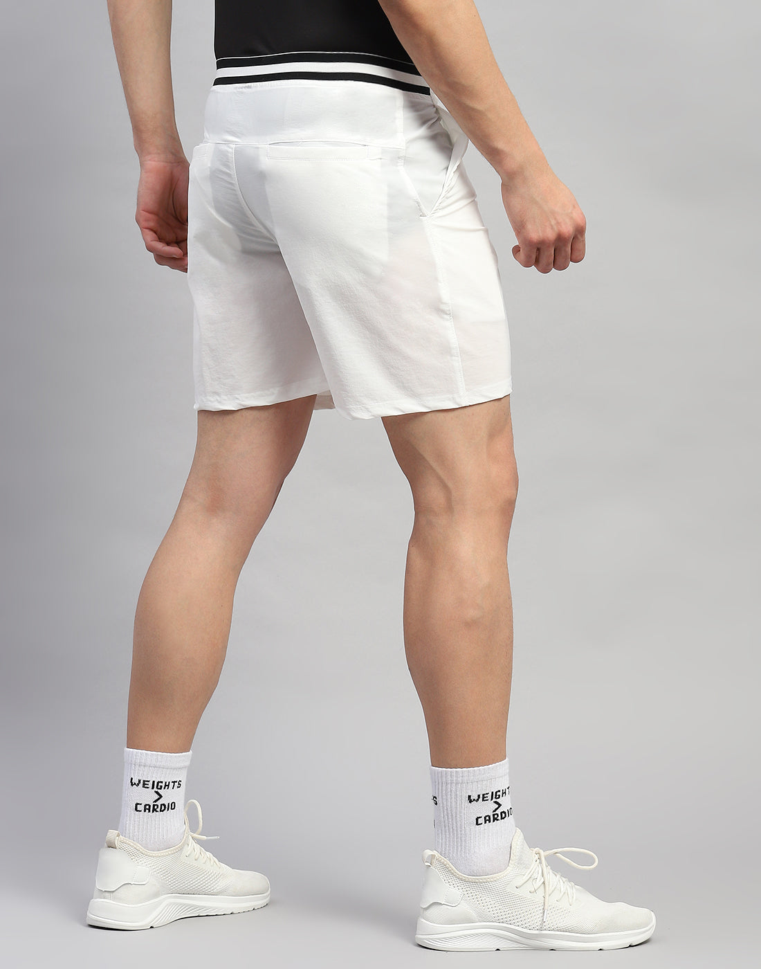 Rock.it Men White Solid Regular Fit Short