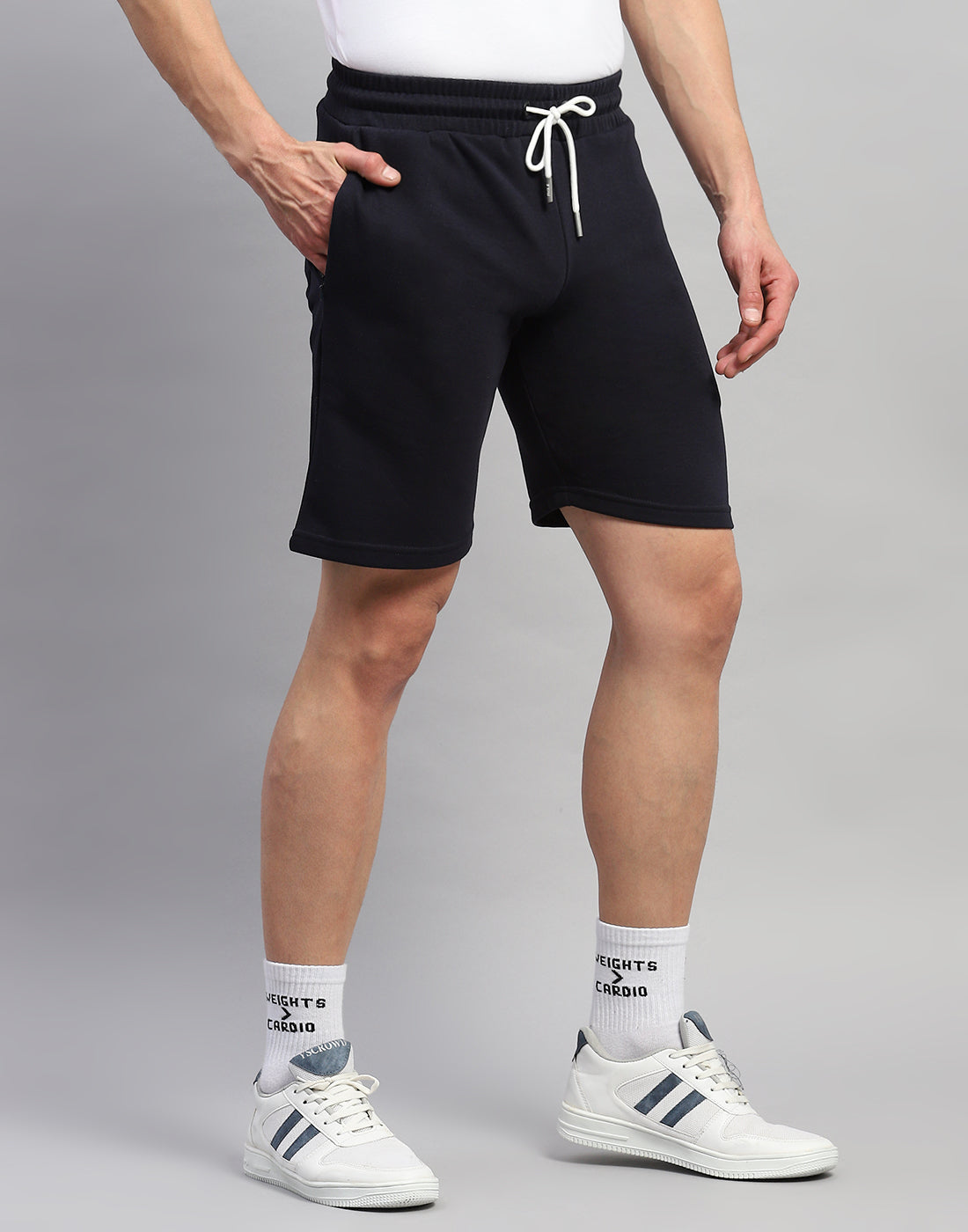 Rock.it Men Navy Blue Solid Regular Fit Short