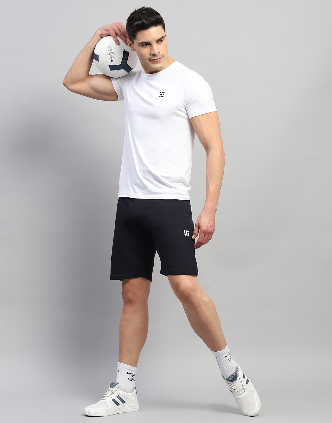 Rock.it Men Navy Blue Solid Regular Fit Short
