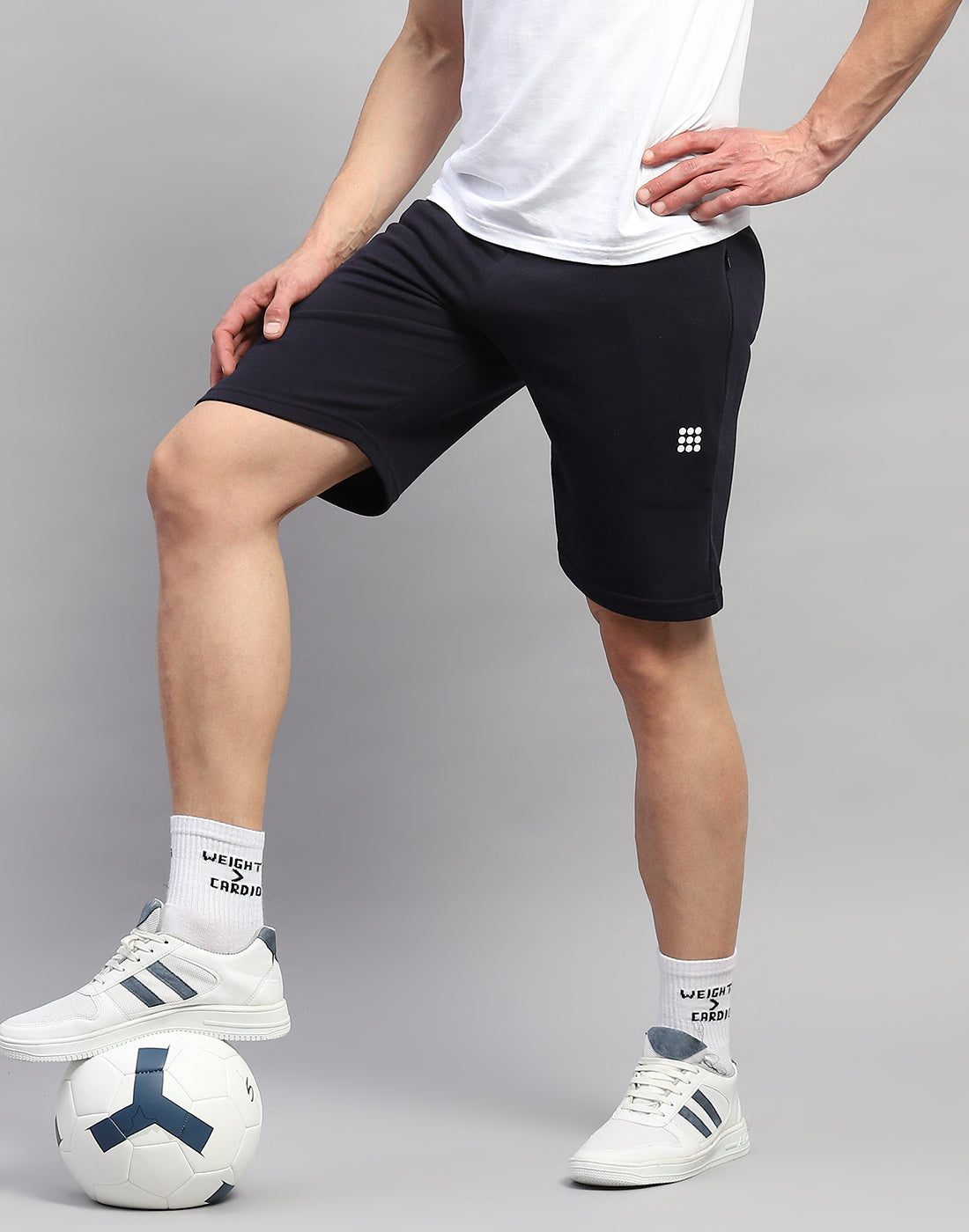 Rock.it Men Navy Blue Solid Regular Fit Short