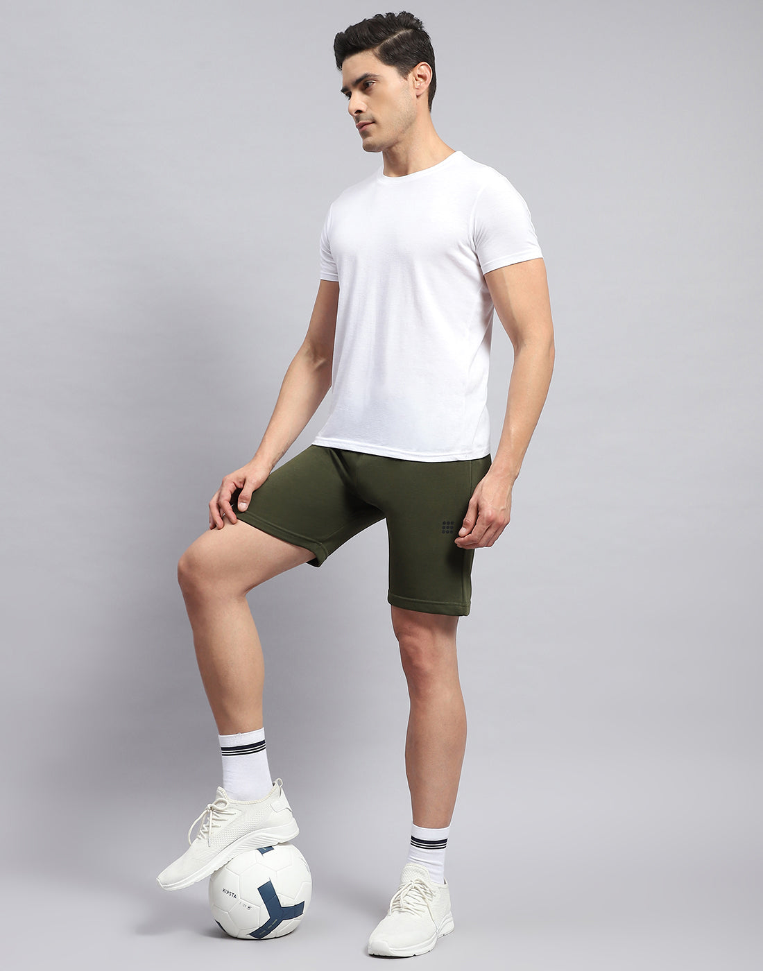 Rock.it Men Olive Solid Smart Fit Short