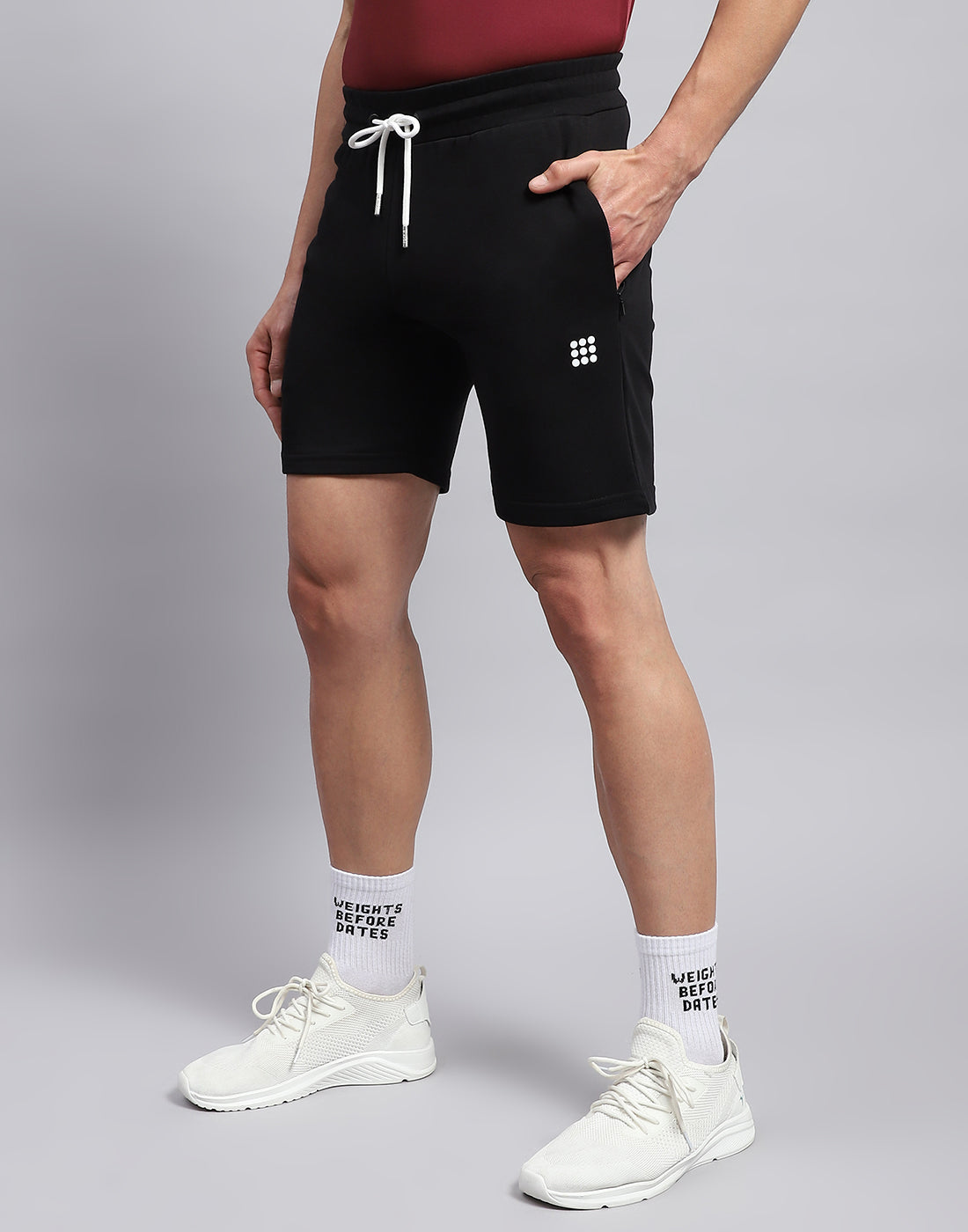 Rock.it Men Black Solid Smart Fit Short