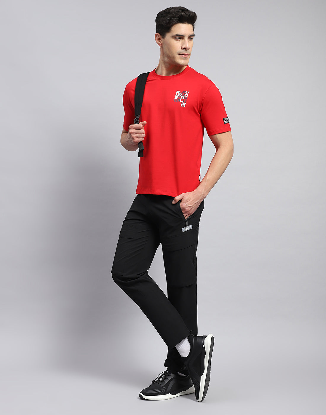 Rock.it Men Red Printed Round Neck Half Sleeve T-Shirt