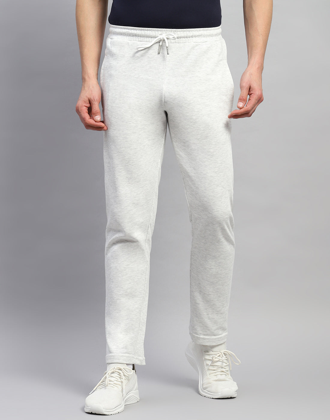 Rock.it Men Grey Solid Regular Fit Lower