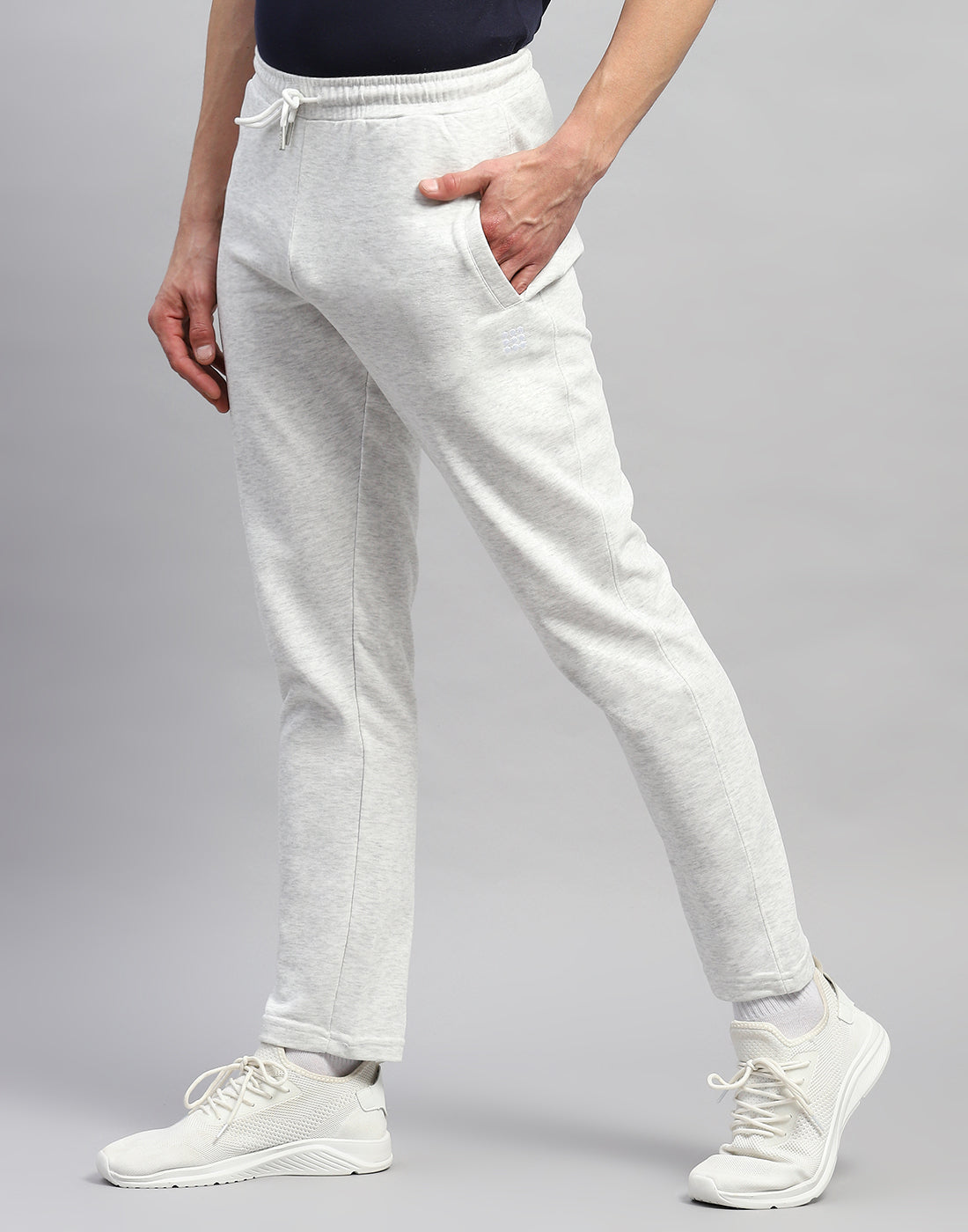 Rock.it Men Grey Solid Regular Fit Lower