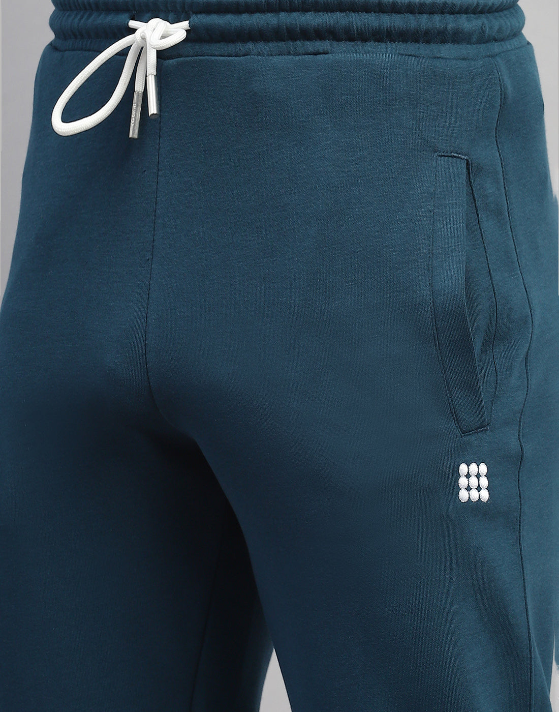 Rock.it Men Teal Blue Solid Regular Fit Lower