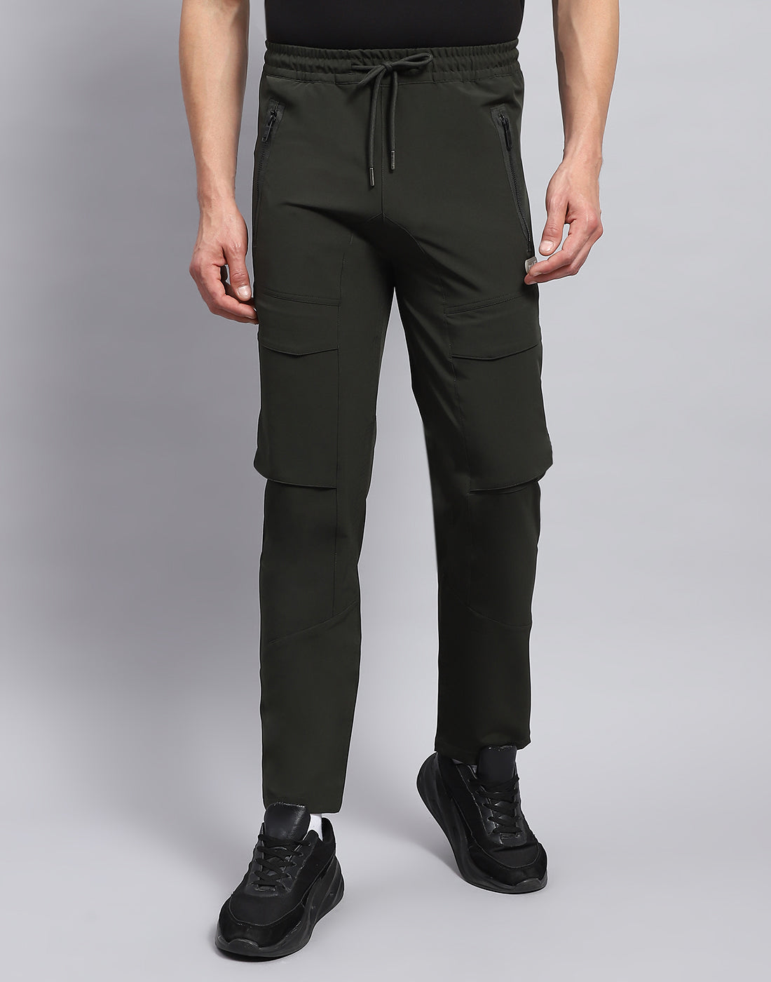Rock.it Men Olive Solid Regular Fit Jogger