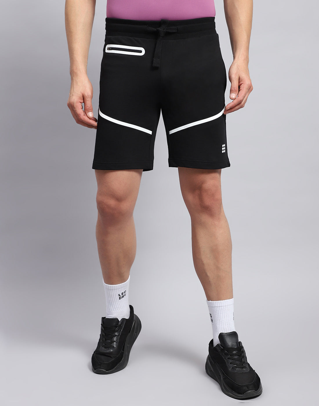 Rock.it Men Black Solid Smart Fit Short