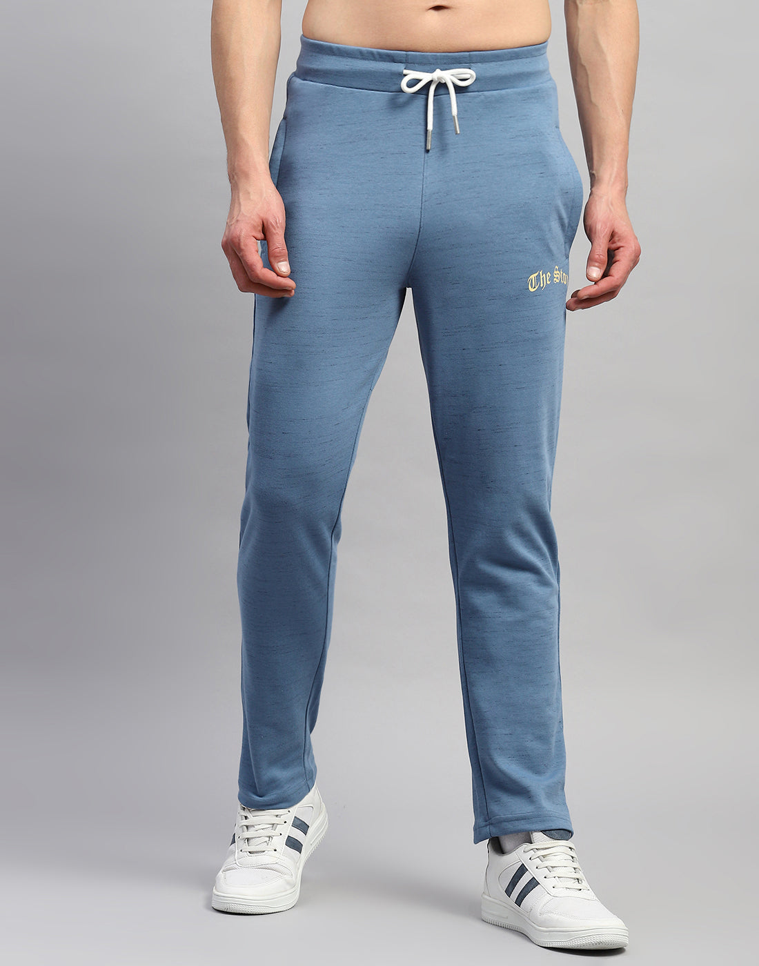 Rock.it Men Blue Solid Round Neck Half Sleeve Lower Set