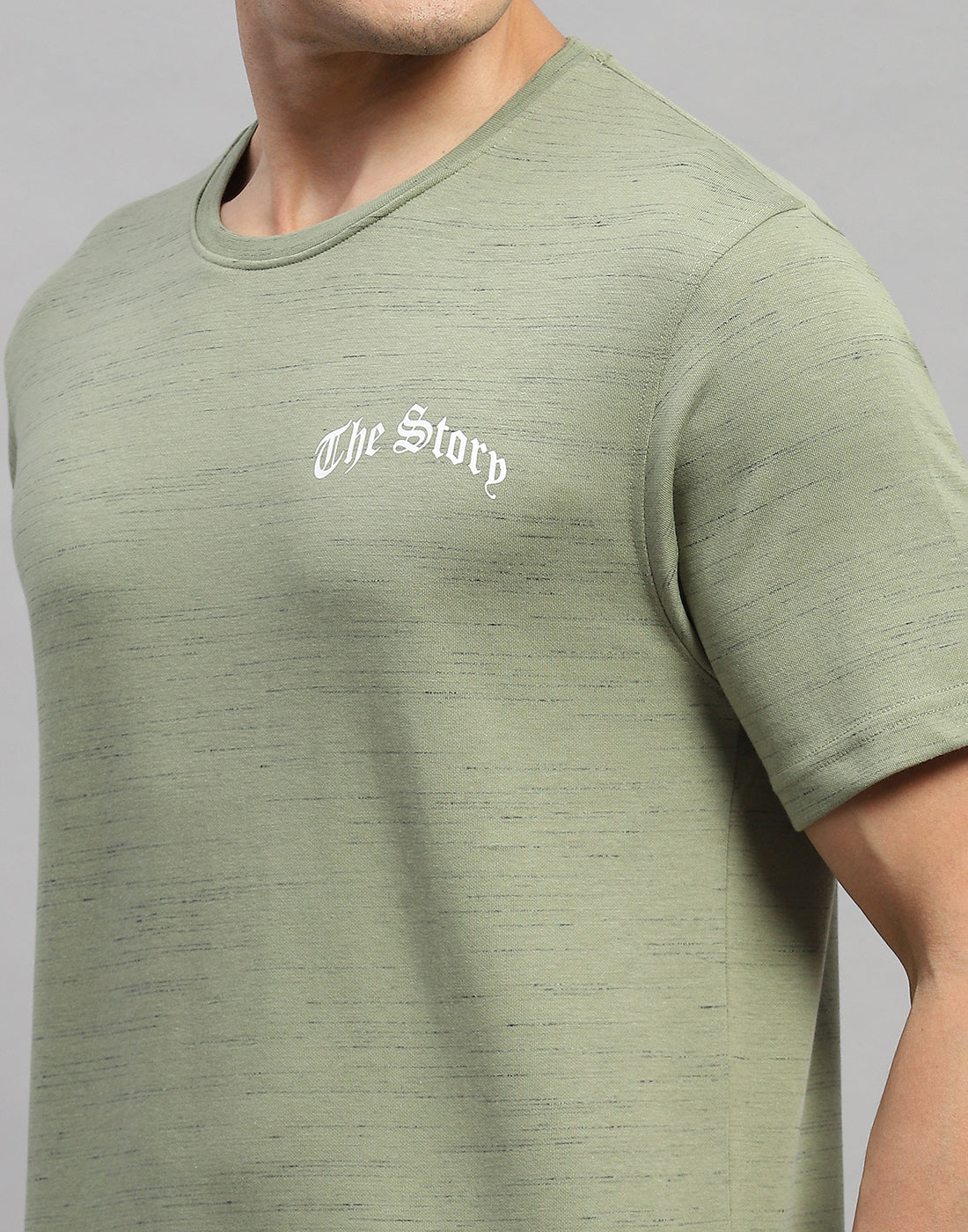 Rock.it Men Green Solid Round Neck Half Sleeve Lower Set