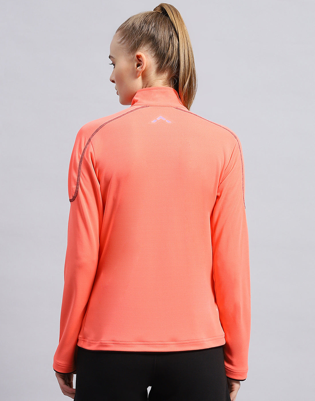Rock.it Women Coral Self Design Collar Full Sleeve Top