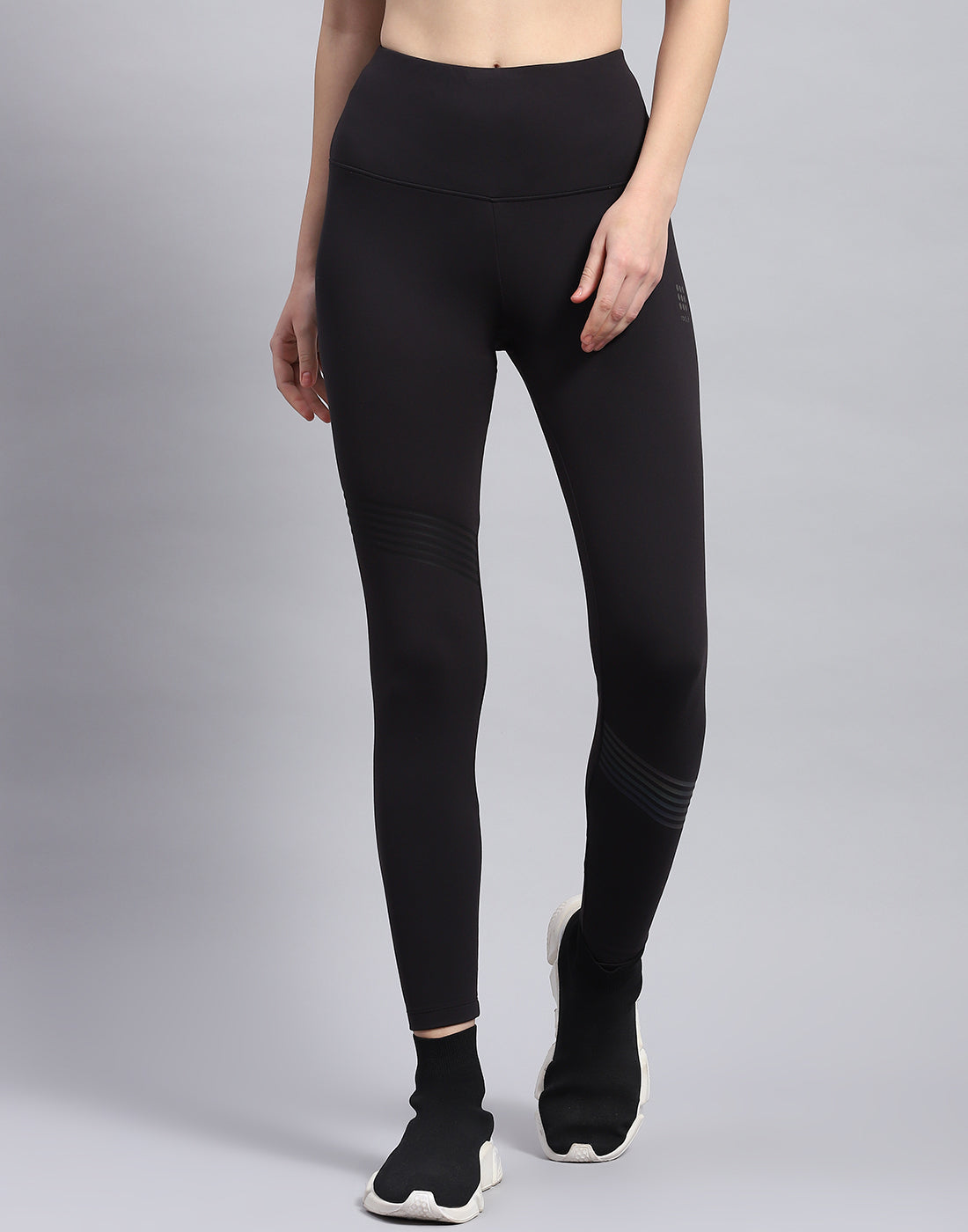 Rock.it Women Black Solid Regular Fit Legging