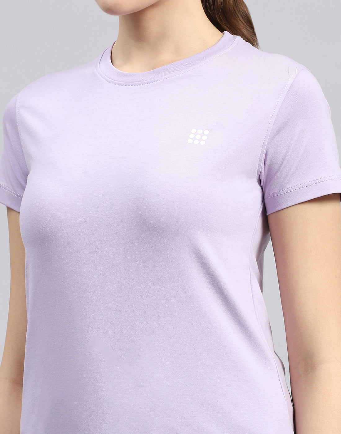 Rock.it Women Purple Solid Round Neck Half Sleeve Top