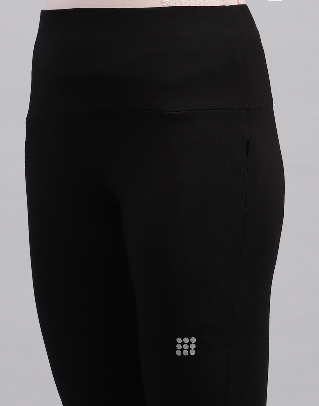Rock.it Women Black Solid Regular Fit Yoga Pant