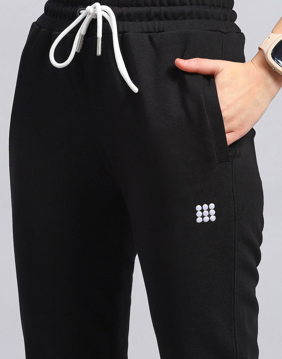 Rock.it Women Black Solid Regular Fit Lower