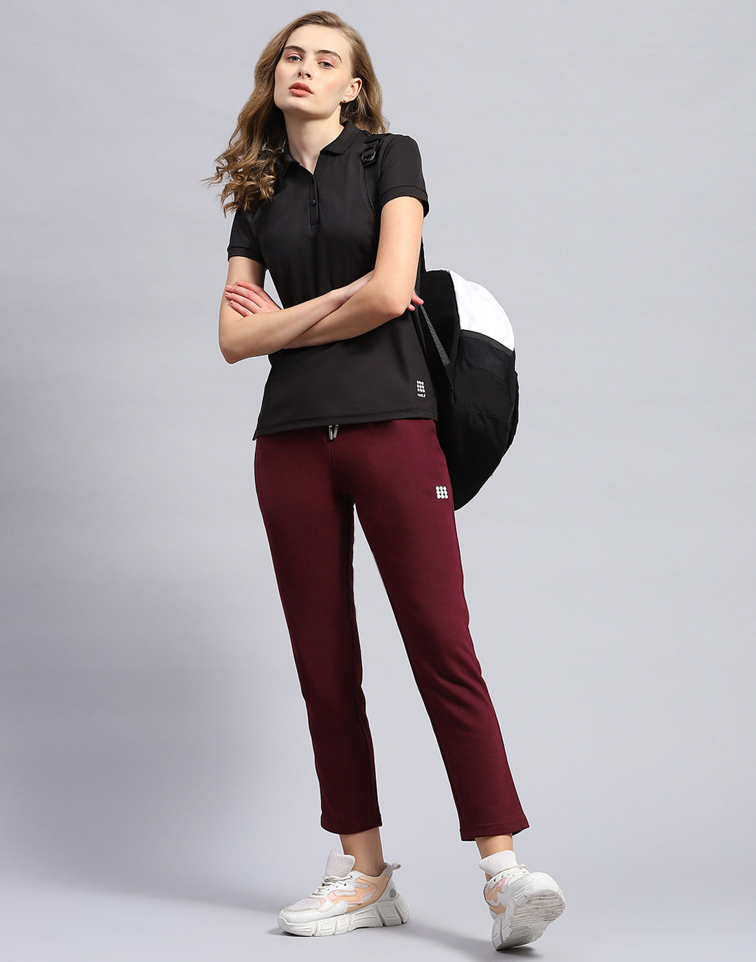 Rock.it Women Maroon Solid Regular Fit Lower