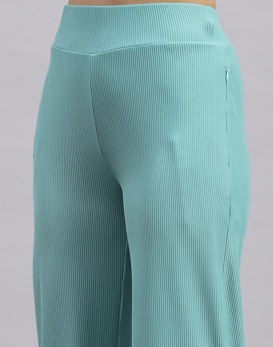 Rock.it Women Blue Self Design Round Neck Half Sleeve Cords Set