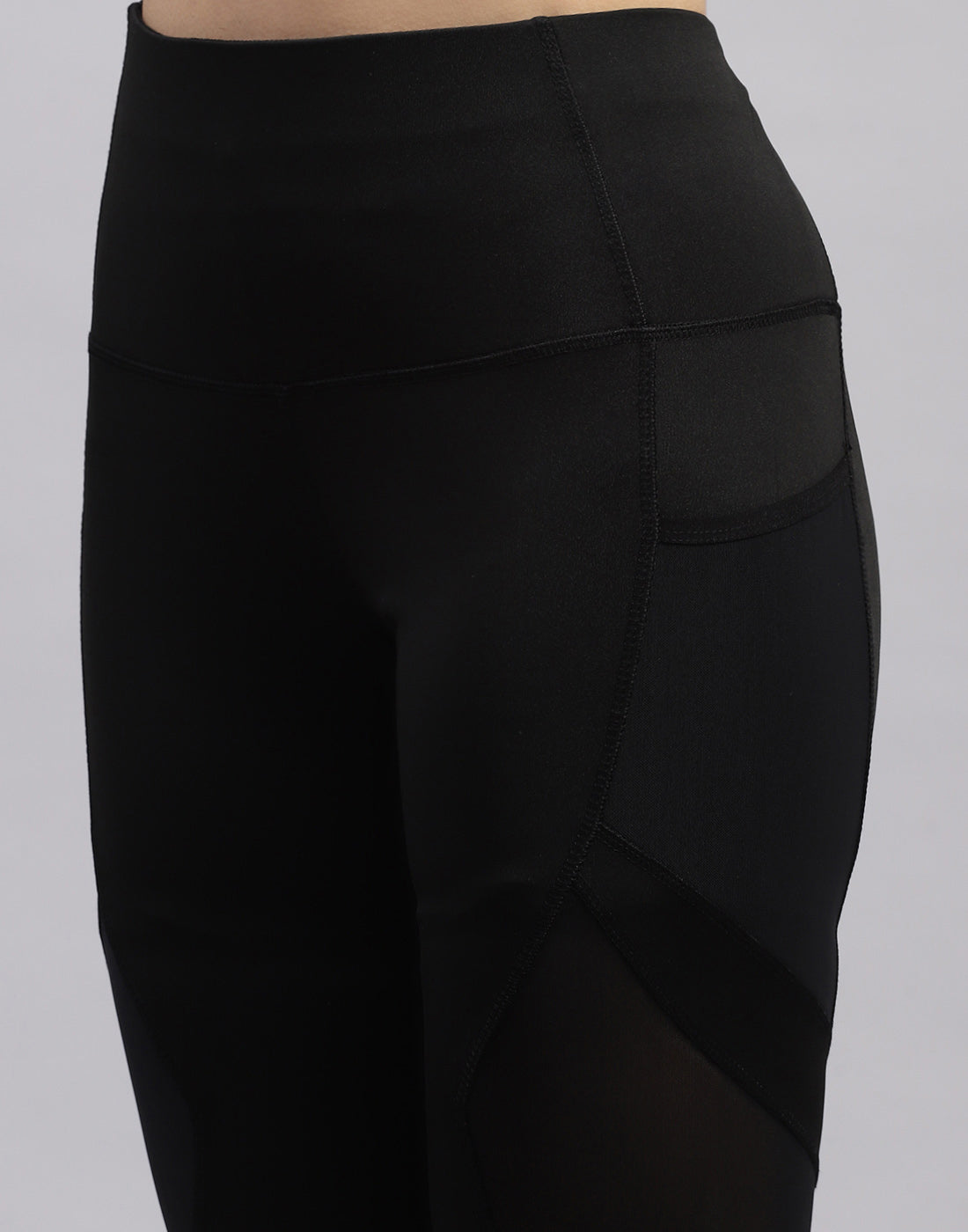 Rock.it Women Black Solid Regular Fit Legging