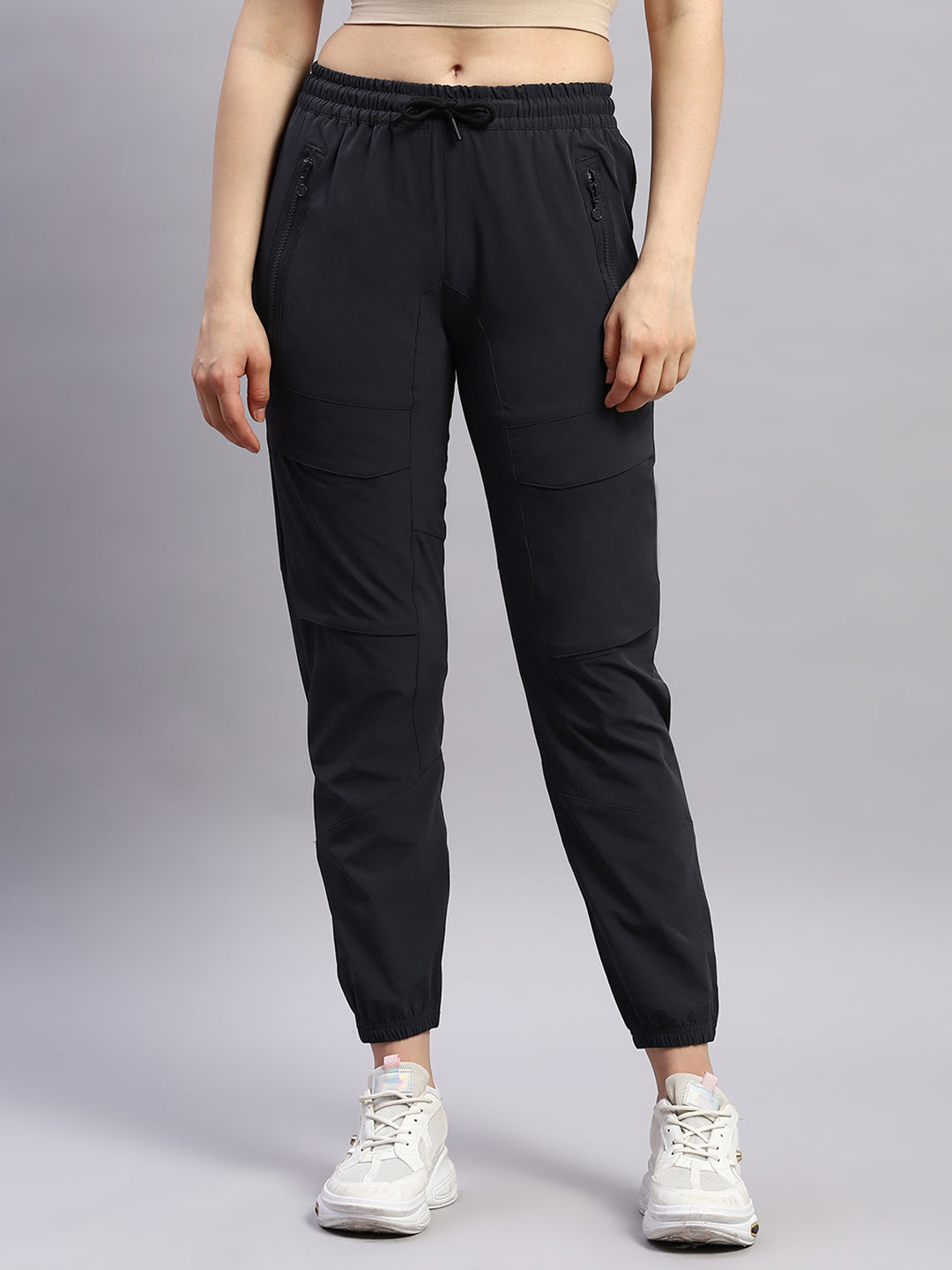 Rock.it Women Grey Solid Regular Fit Jogger