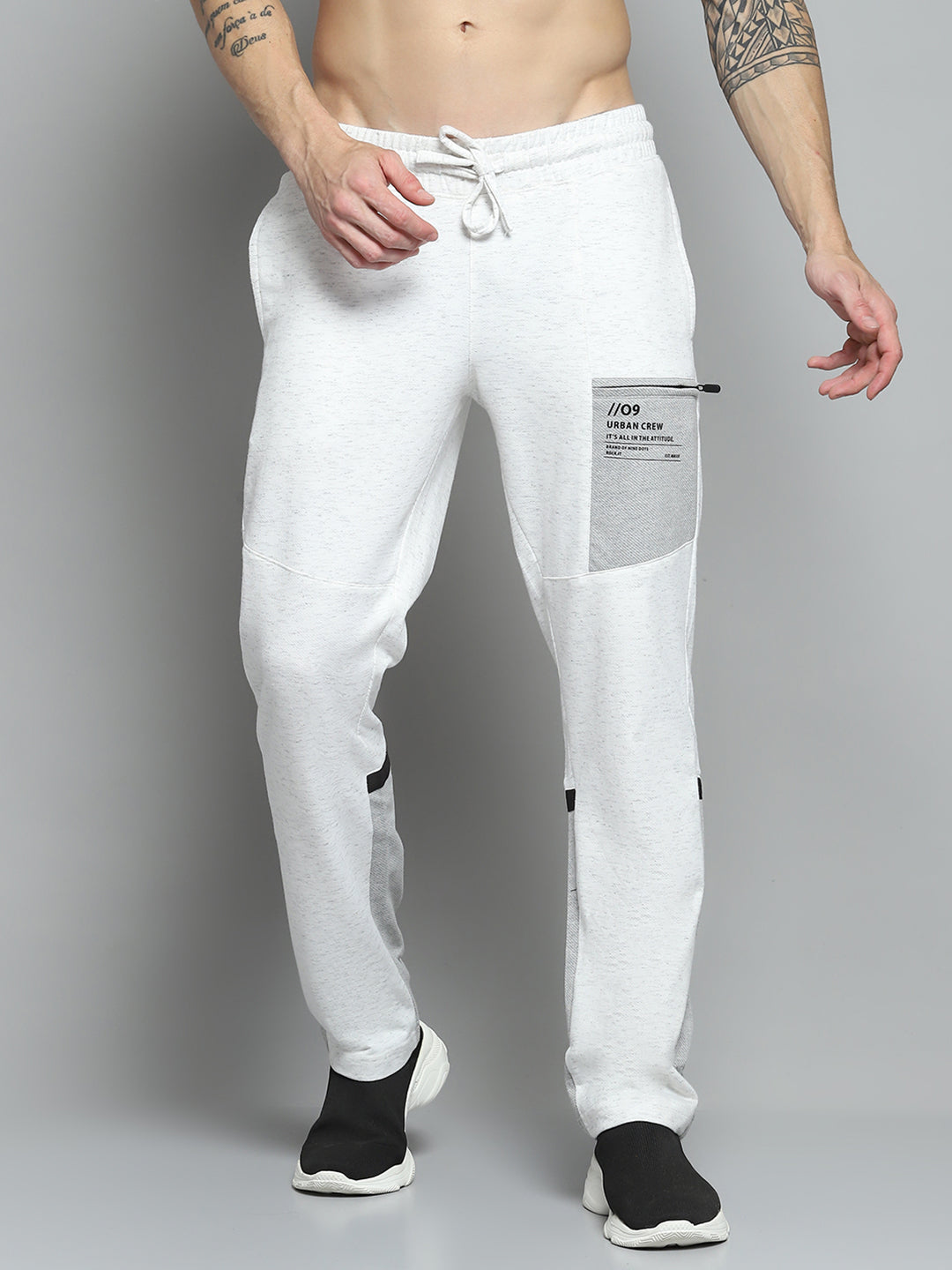 Rock.it Men White Printed Lower