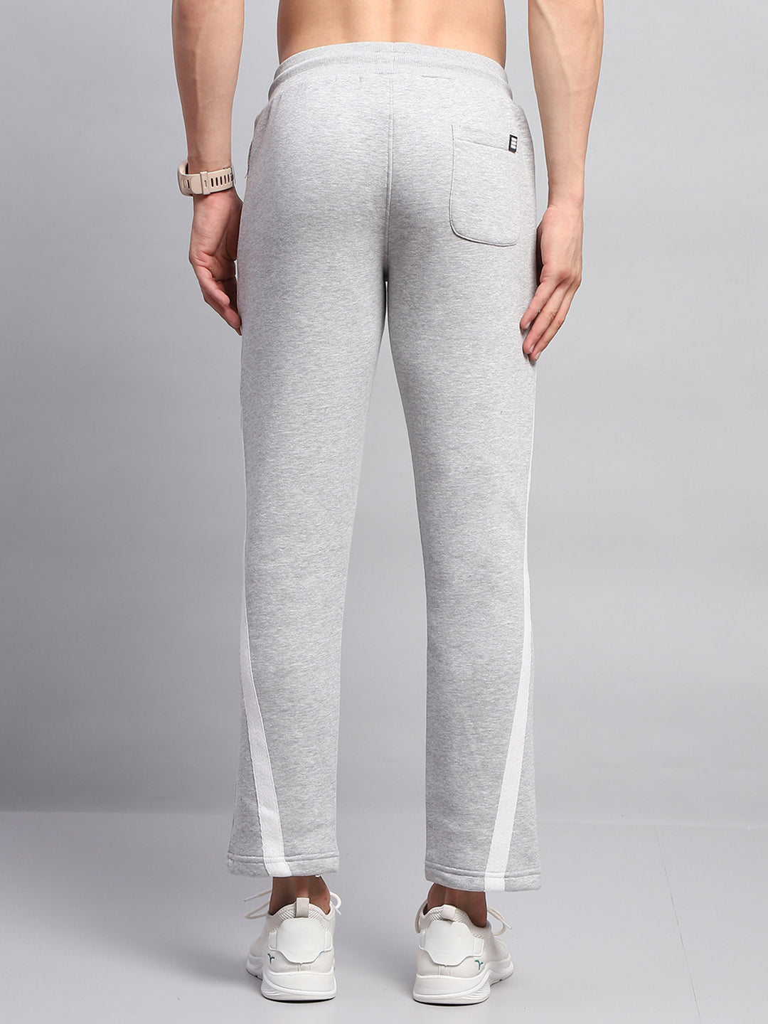 Rock.it Men Grey Solid Regular Fit Lower