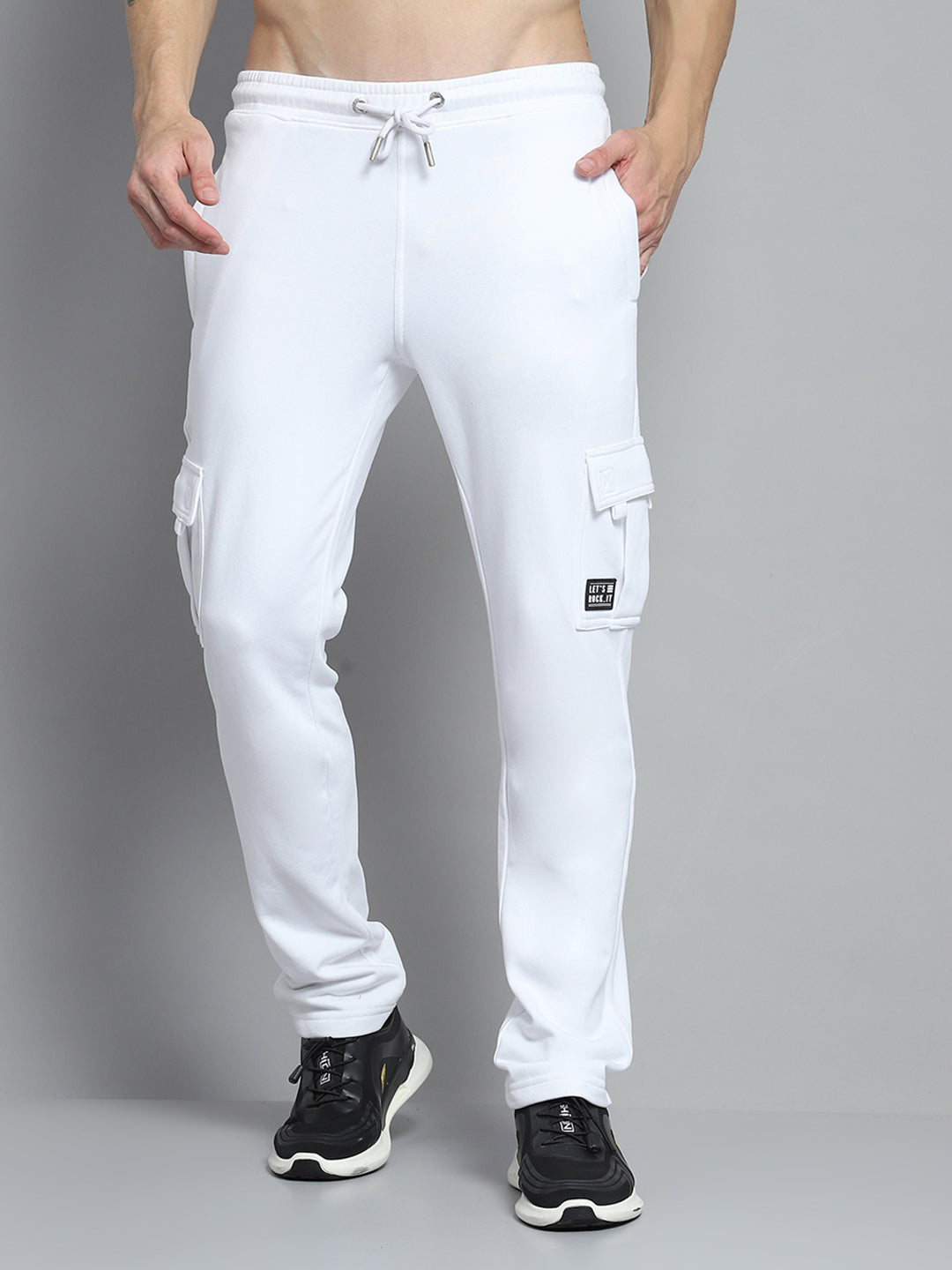 Rock.it Men White Solid Lower