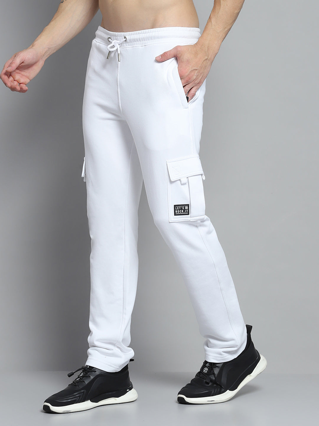 Rock.it Men White Solid Lower
