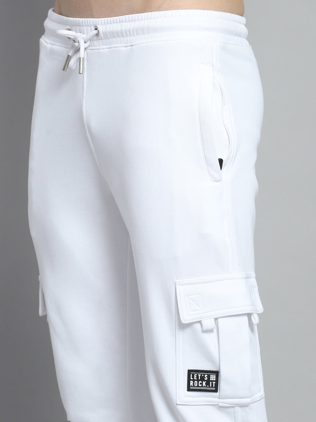 Rock.it Men White Solid Lower