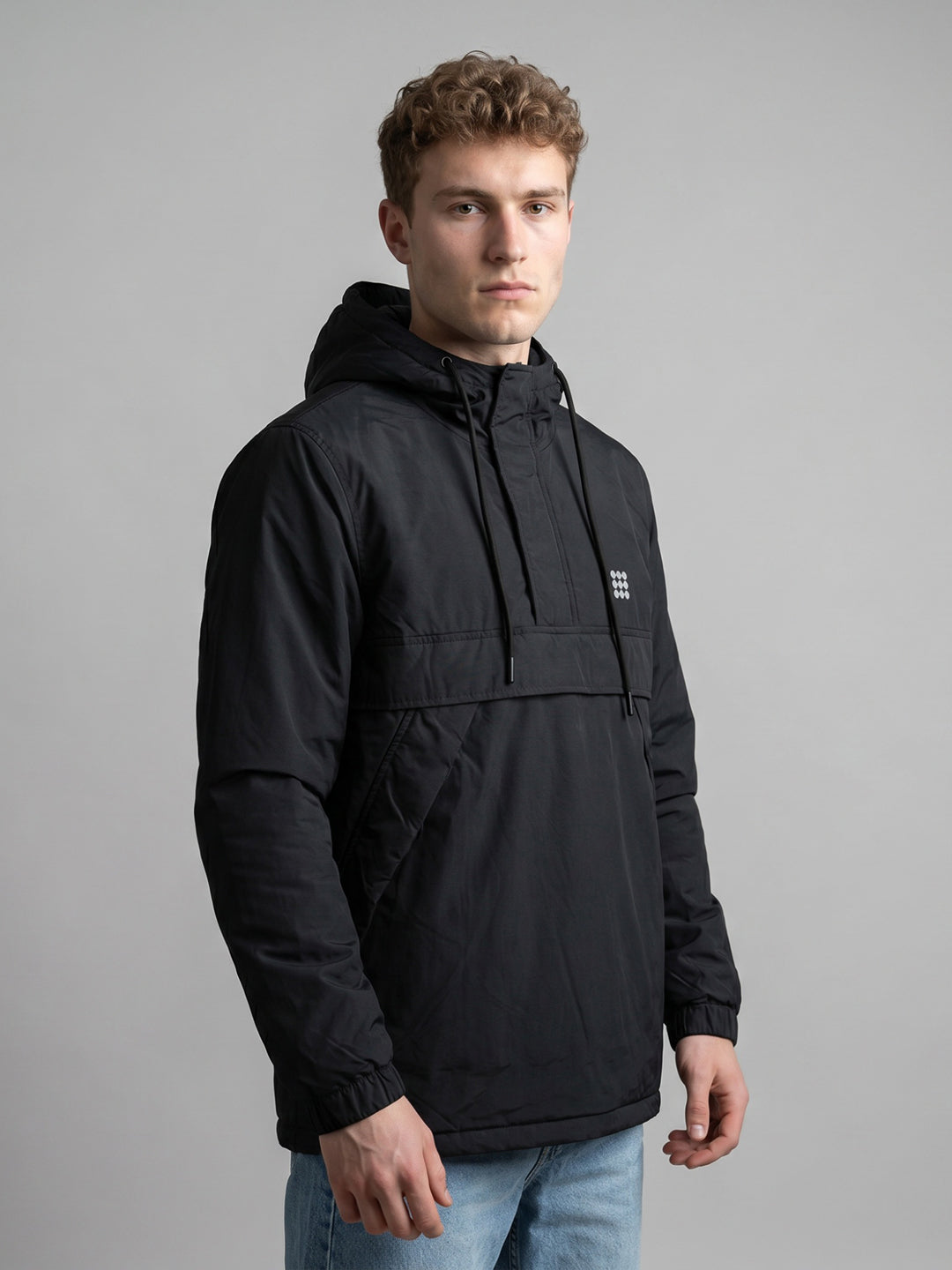 Rock.it Men Black Solid Hooded Full Sleeve Parka Jacket