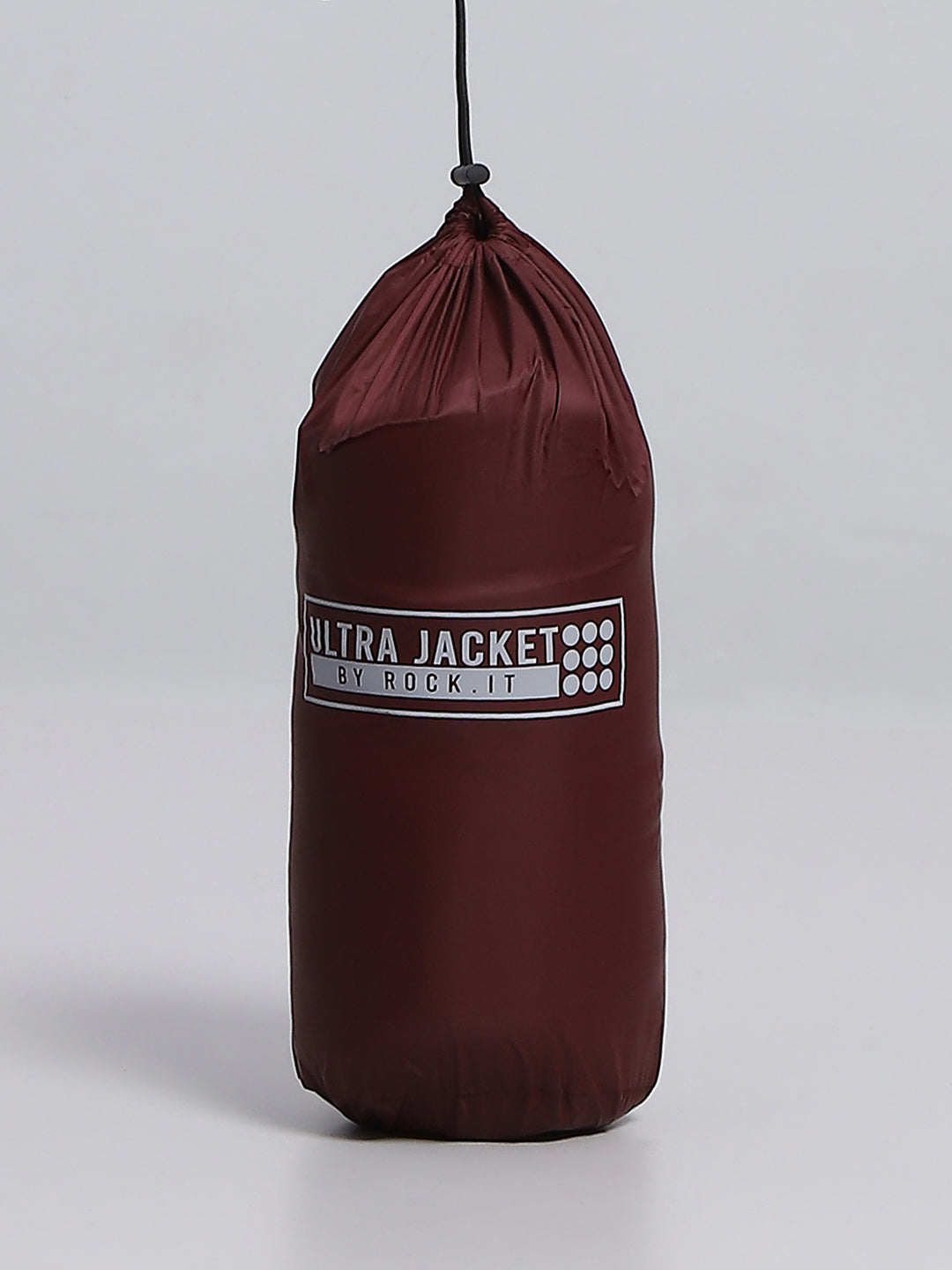 Rock.it Men Maroon Solid Mock Neck Full Sleeve Jacket