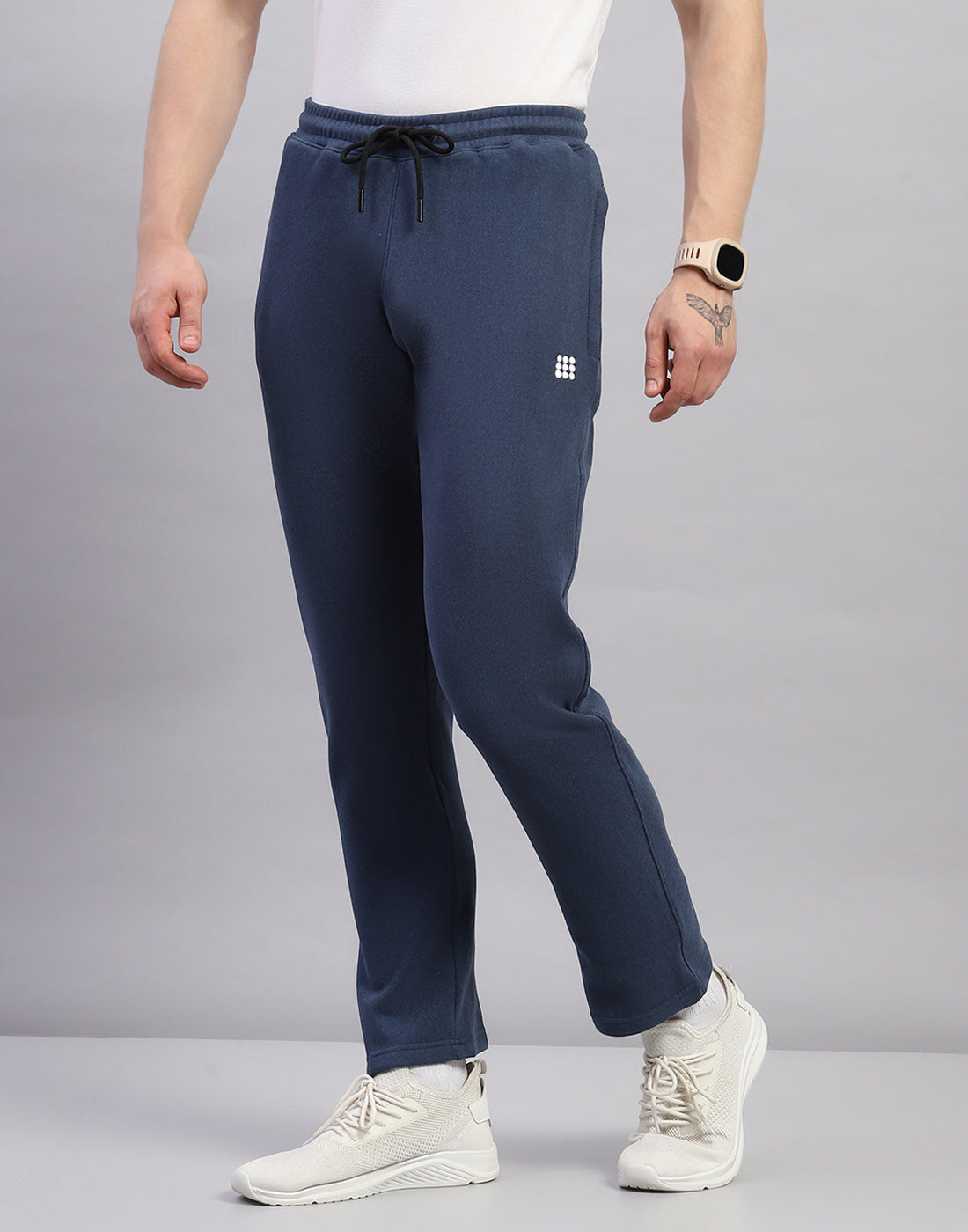 Rock.it Men Blue Printed Regular Fit Winter Lower