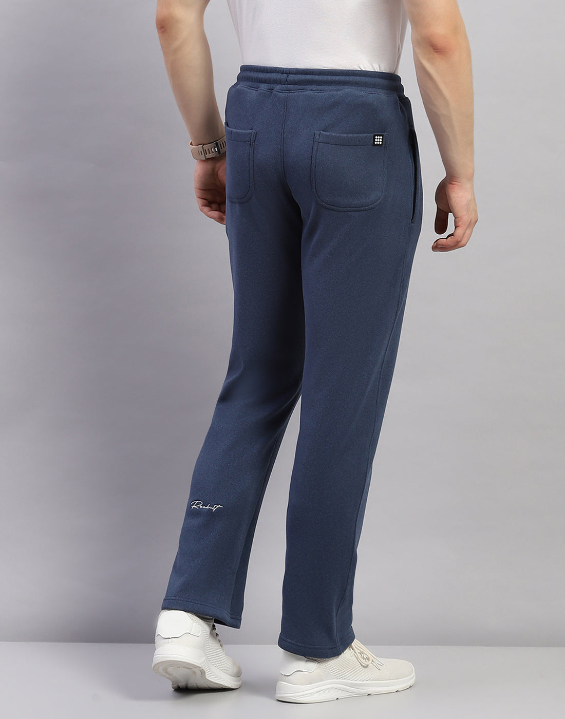 Rock.it Men Blue Printed Regular Fit Winter Lower