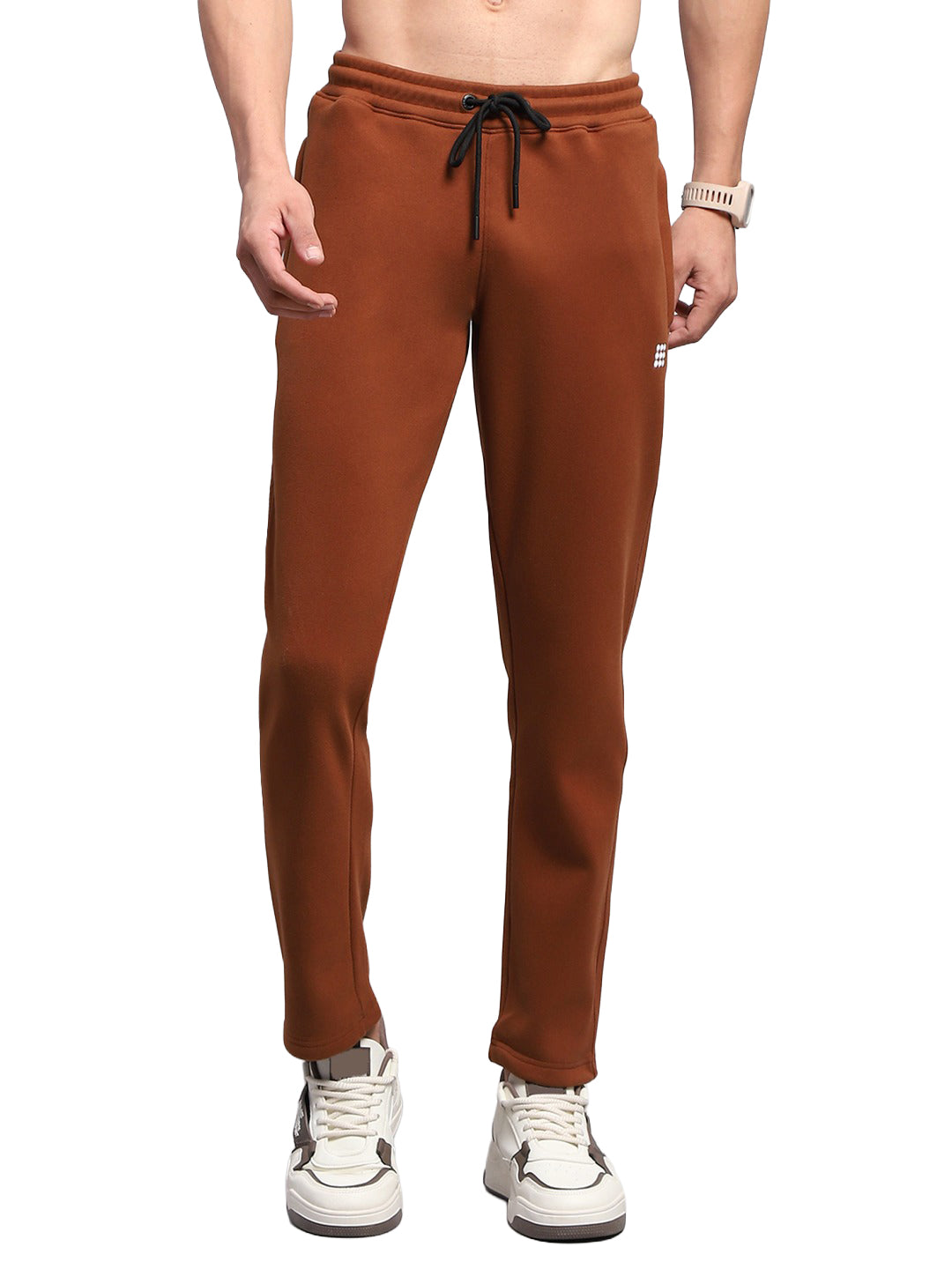 Rock.it Men Rust Solid Regular Fit Winter Lower