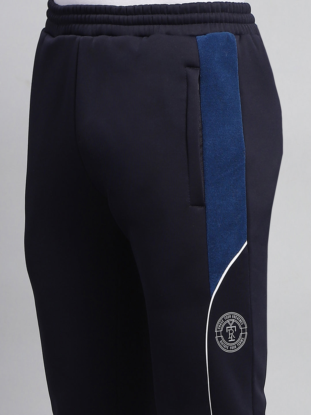 Rock.it Men Navy Blue Printed Regular Fit Winter Lower