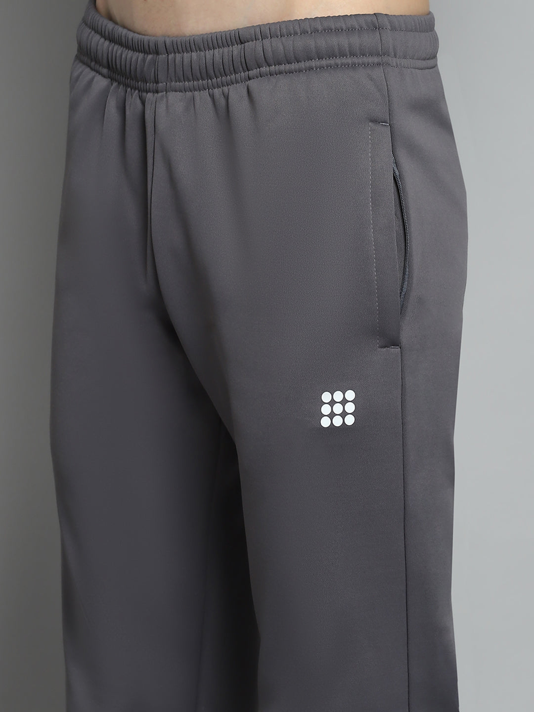 Rock.it Men Red Printed Mock Neck Full Sleeve Winter Tracksuit