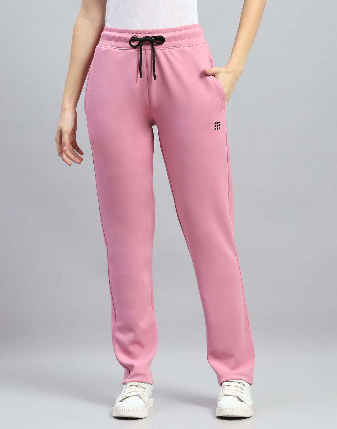 Rock.it Women Pink Solid Round Neck Full Sleeve Cords Set