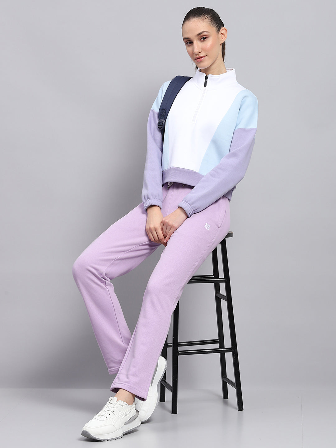 Rock.it Women Purple Solid Regular Fit Winter Lower