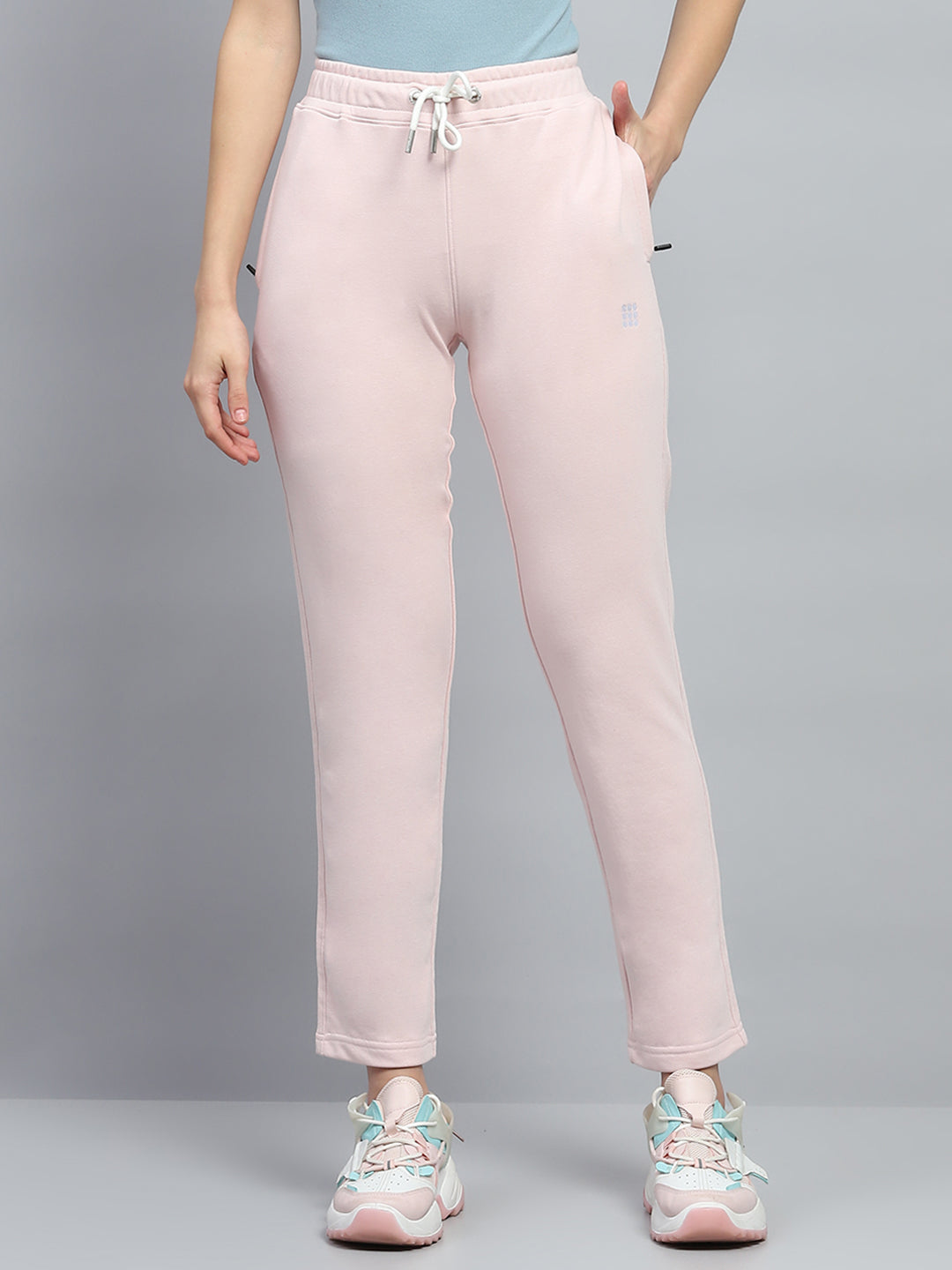 Rock.it Women Pink Solid Regular Fit Lower
