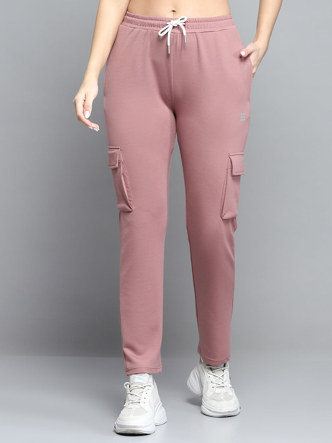 Rock.it Women Peach Solid Regular Fit Lower